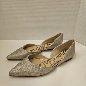 NEW 🌺🌺🌺Sam Edelman Silver Glitter Flats